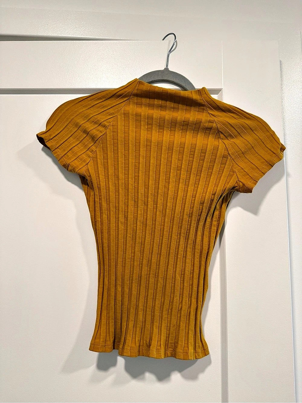 Reformation Ribbed Short Sleeve Top